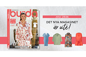 "Semesterkänsla" Nya Burda Style juli 2026