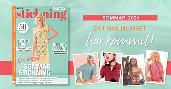 Ny utgåva: Burda Stickning – 50 stickmönster för en luftig sommar