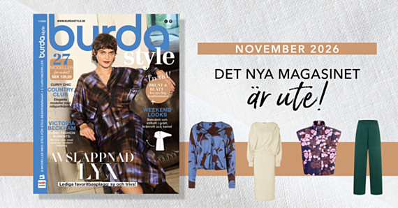 Säsongens sömnadstrender med Burda Style i november