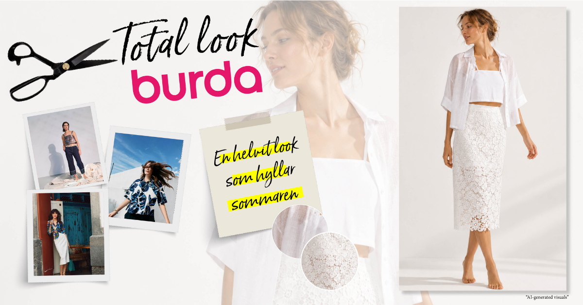 En helvit look som hyllar sommaren