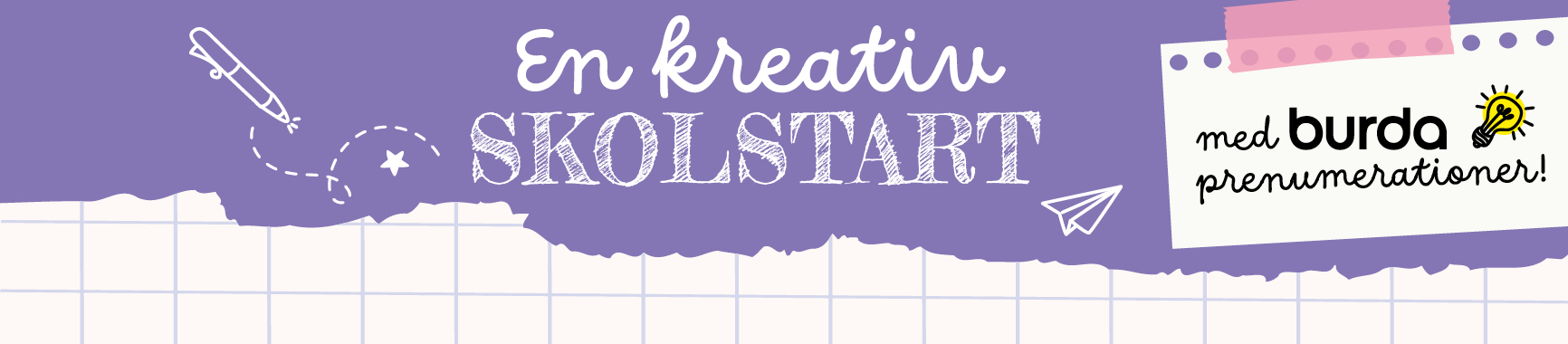 En kreativ skolstart med Burda-prenumerationer!